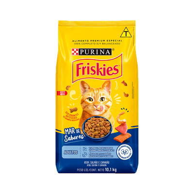 Ração Friskies Gatos Adultos Mar de Sabores 10,1 kg