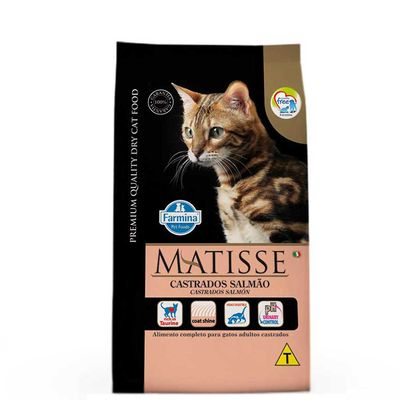 Ração Matisse Gatos Castrados Salmão 7,5kg
