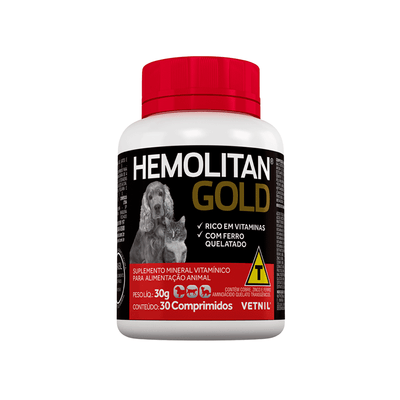 Suplemento Hemolitan Gold 30 comprimidos 30 g