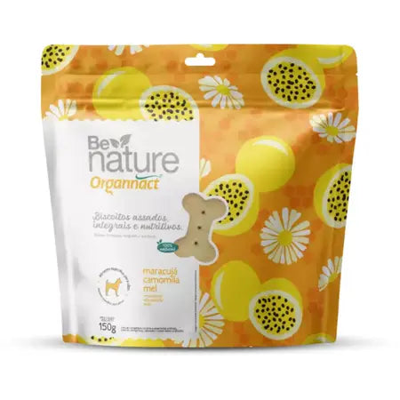 Biscoito Organnact Be Nature Sabor Maracujá, Camomila e Mel 150g