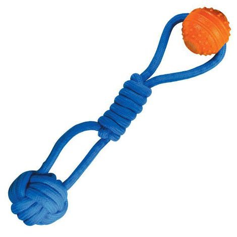 BRINQUEDO CORDA INTERACT DUPLA AZUL JAMBO PET