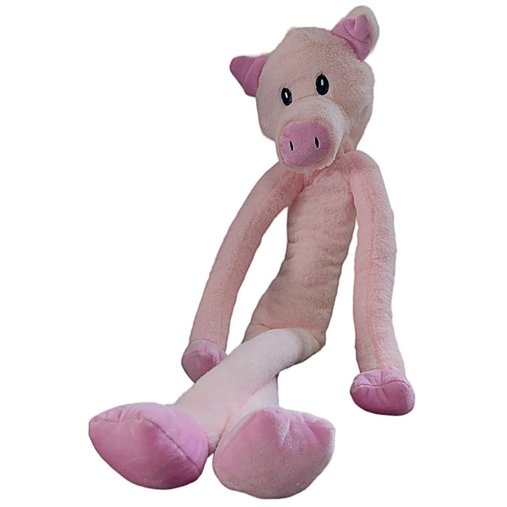 Brinquedo Jambo Pet Mordedor Pelúcia Longleg Porco para Cães