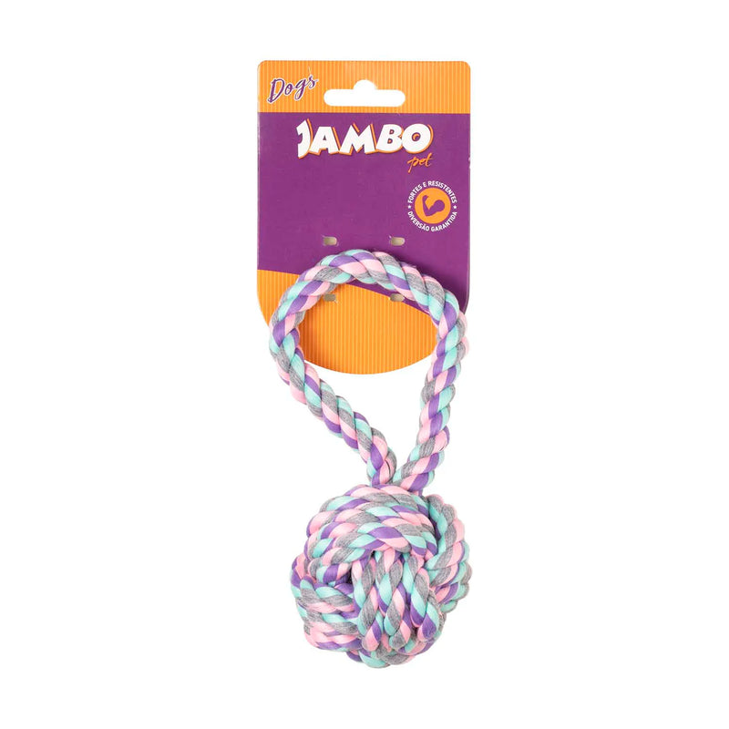 Brinquedo Mordedor Bola De Corda C/ Alca Md Pastel Jambo Onde comprar