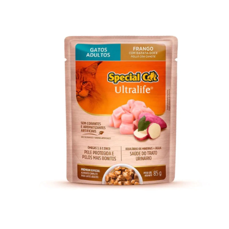 Ração Úmida Special Cat Sachê Frango para Gatos Adultos