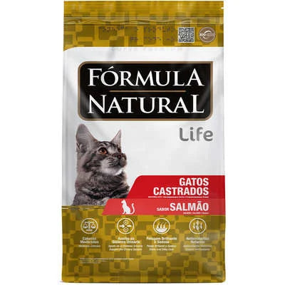 Ração Fórmula Natural Life Gatos Castrados Salmão 1kg