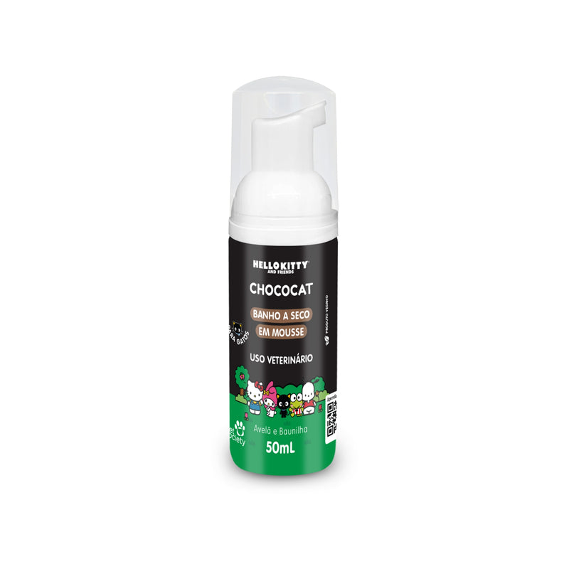 Banho a Seco Pet Society Hello Kitty and Friends Mousse Chococat para Gatos 50 ml