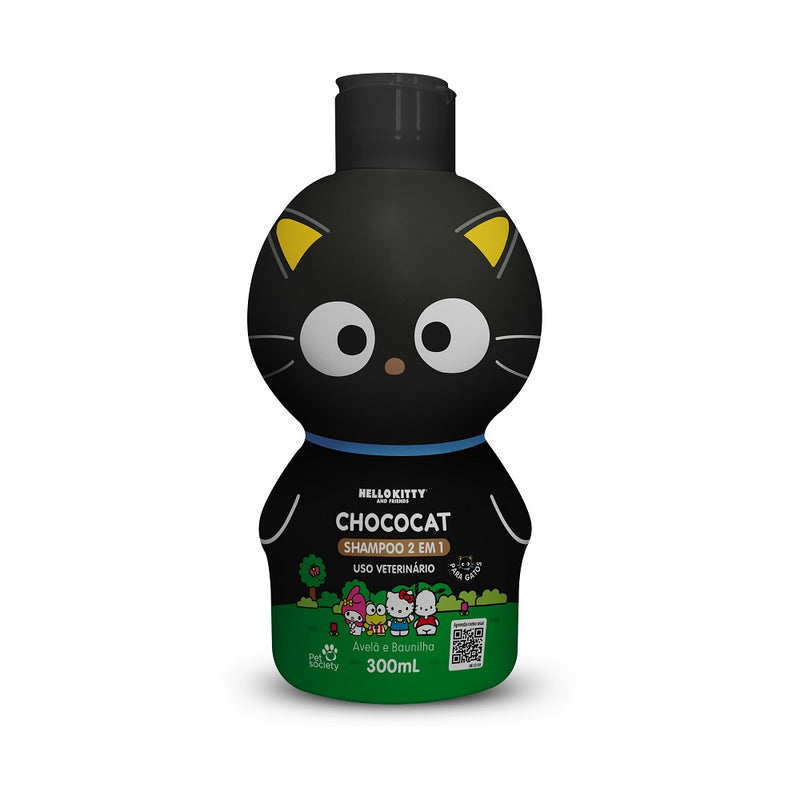 Shampoo Pet Society Hello Kitty and Friends 2 em 1 Chococat para Gatos 300 ml