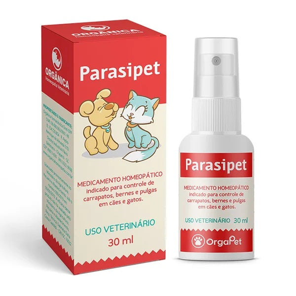 Parasipet Homeopatia Para Cães e Gatos 30ml - Orgapet