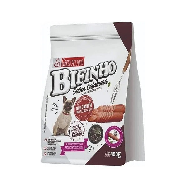 Petisco Bifinho Green Pet Sabor Calabresa para Cães