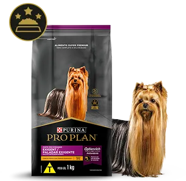 Ração Pro Plan Exigent para Cães Adultos de Raças Pequenas Sabor Frango e Arroz - 1kg