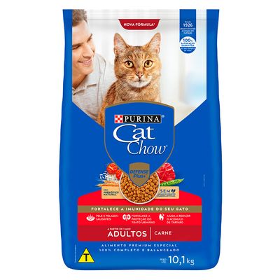 Ração Cat Chow Adultos Carne 10,1 kg