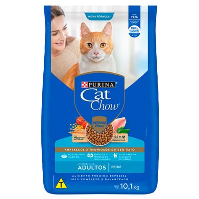 Ração Cat Chow Adultos Peixe 10,1 kg