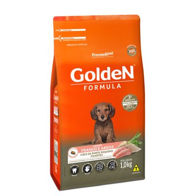 Ração Golden Fórmula Cães Filhotes Raças Pequenas Frango e Arroz 3 kg