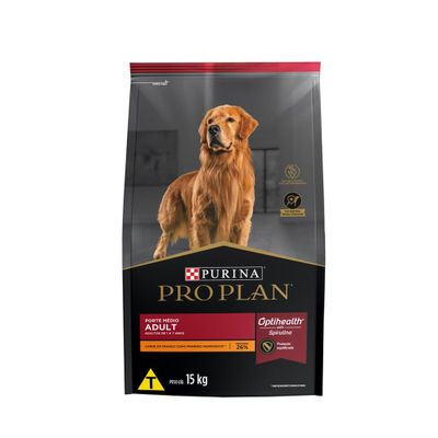 Ração Pro Plan Cães Adultos Raças Médias 15 kg