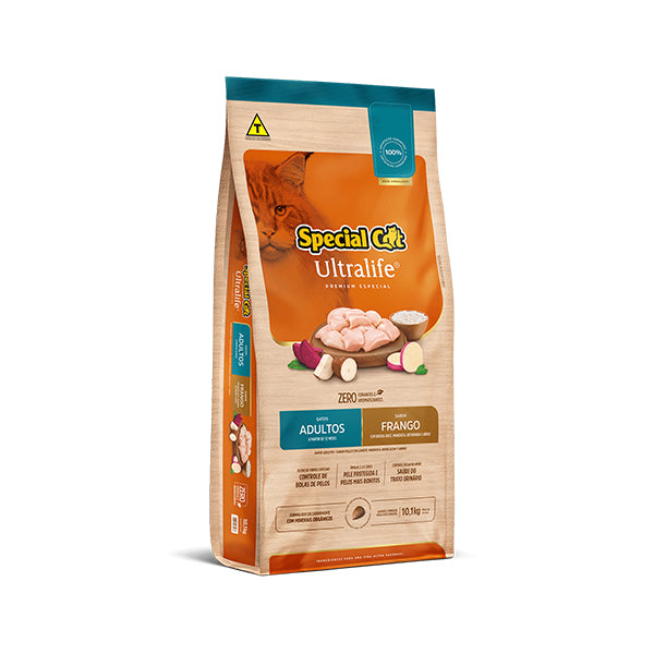 Ração Seca Special Cat Ultralife Frango e Arroz para Gatos Adultos 1kg