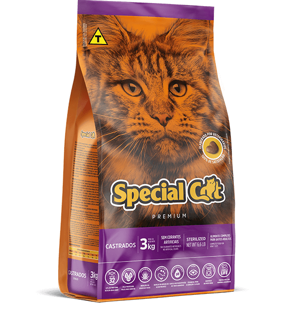 Ração Special Cat Premium para Gatos Adultos Castrados 10,1kg