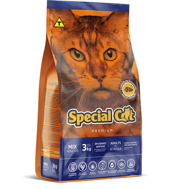 Ração Special Cat Mix Premium para Gatos Adultos 10,1kg