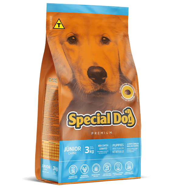 Ração Special Dog Júnior Premium Carne para Cães Filhotes